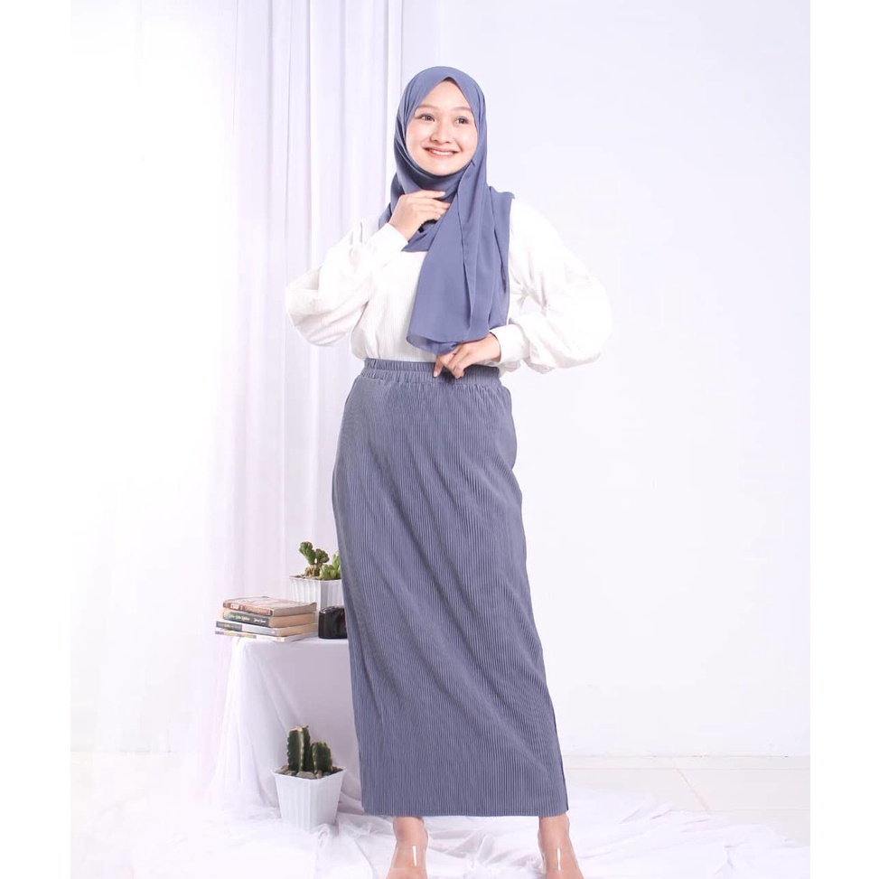 Terbaru.. ROK PLISKET SPAN / ROK PLISKET LIDI HYGET SPAN