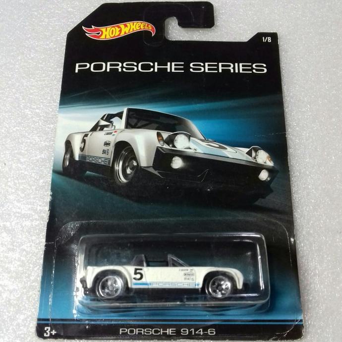 HOT WHEELS PORSCHE 914-6. CARD PORSCHE SERIES 2014. WARNA PUTIH. ANTIK