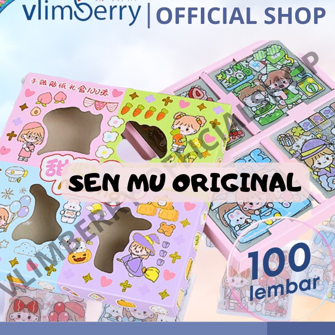 

(T✪L✔ 6> VLIMBERRY 100 Lembar Stiker Motif Kartun Korea Lucu Anti Air Dekorasi Handbook Scrapbook DIYberkuaalitas.!