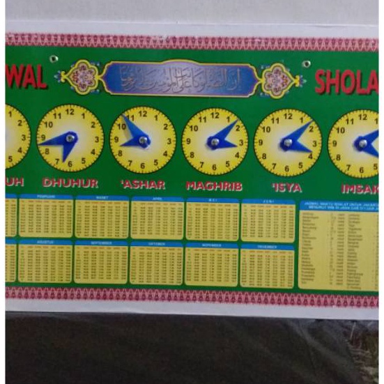 

(E♥8 B] PAPAN JADWAL SHOLAT MANUAL -tervirall✯