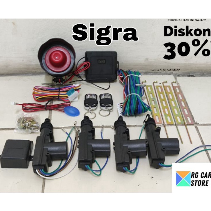 ALA193 ALARM CENTRAL LOCK MOBIL SIGRA- PAKET ALARM CENTRAL LOCK DAIHATSU SIGRA **
