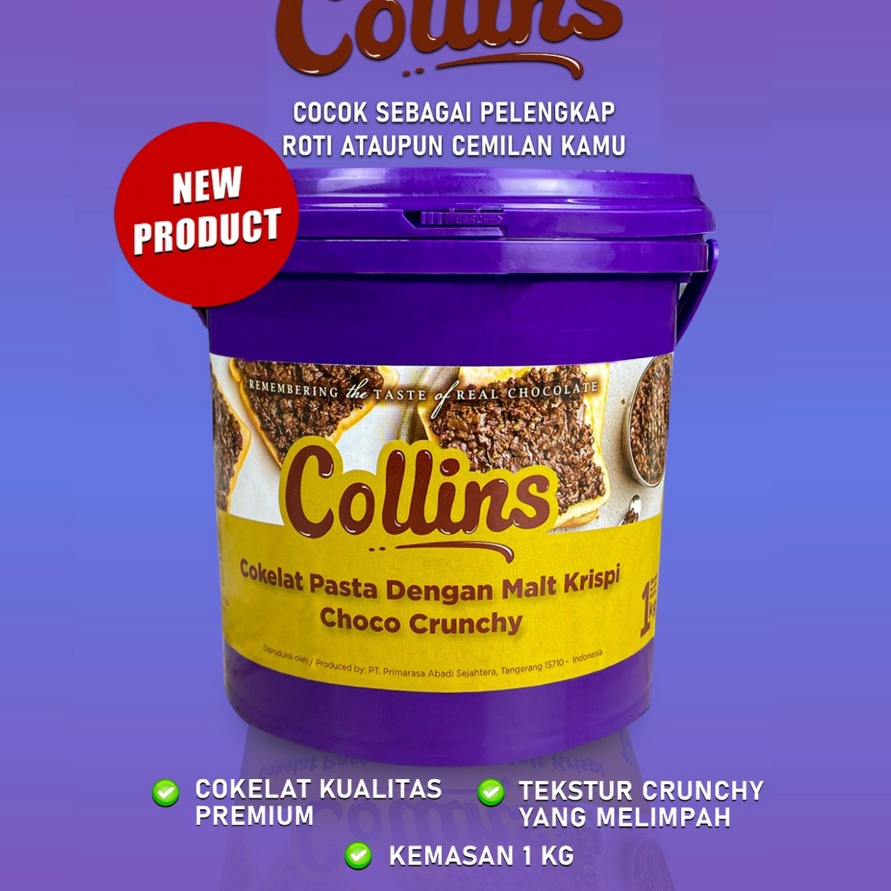

(B2☛/M◆> Collins Pasta Dengan Malt Krispi Choco Crunchy 1 Kg PROMO HALAL/ aamanah.!!