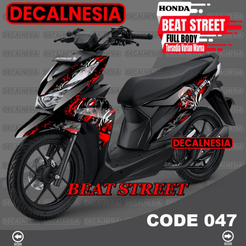 Decal Beat Street New Full Body Stiker Motor 2021 2022 2023 Variasi Sticker Aksesoris RoadRace Venom