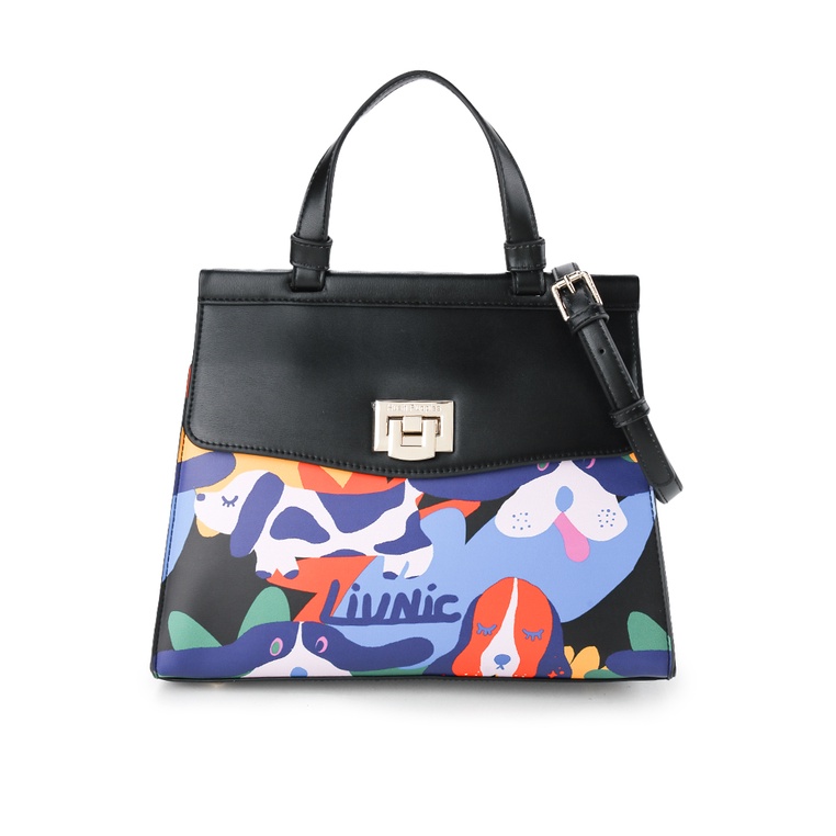 Tas Hand Bag Hush Puppies Original Wanita Handle Warna hitam Kondangan 100% Ori Terlaris Jovene Top 