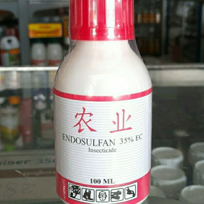 (L.M☑I☀) endosulfan 35ec / akodan cina 100ml / insektisida pembasmi hama paliing.laris..