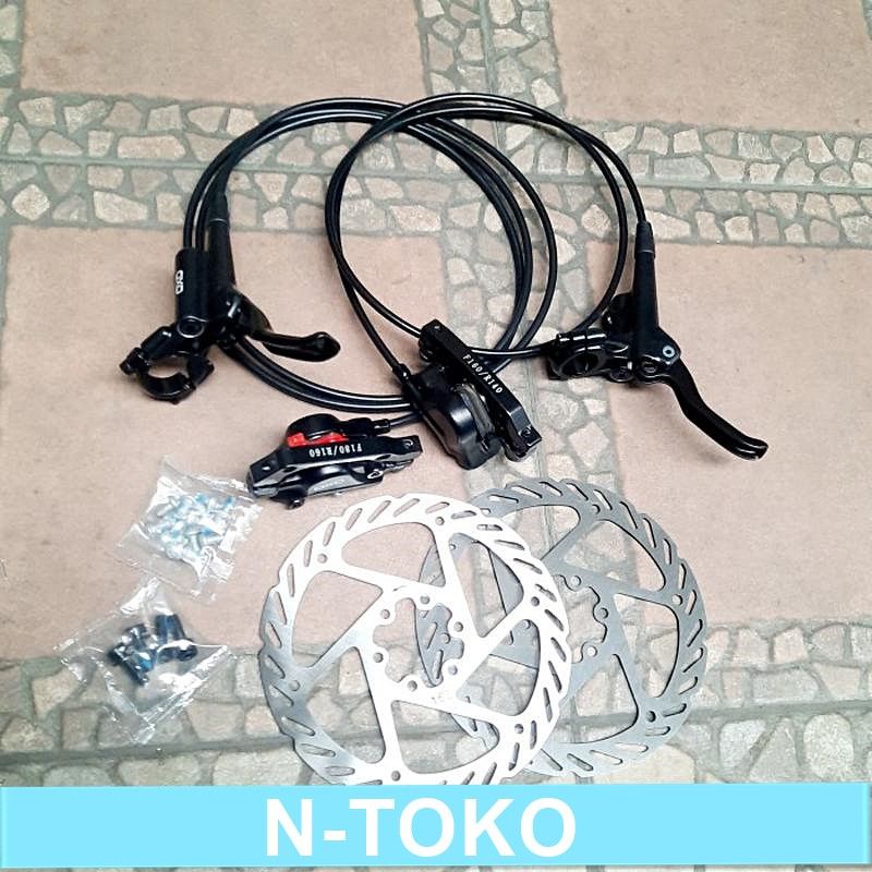 REM CAKRAM HIDROLIK - DISC BRAKE HIDROLIK OXO HITAM 160MM Sepeda Sparepart Termurah