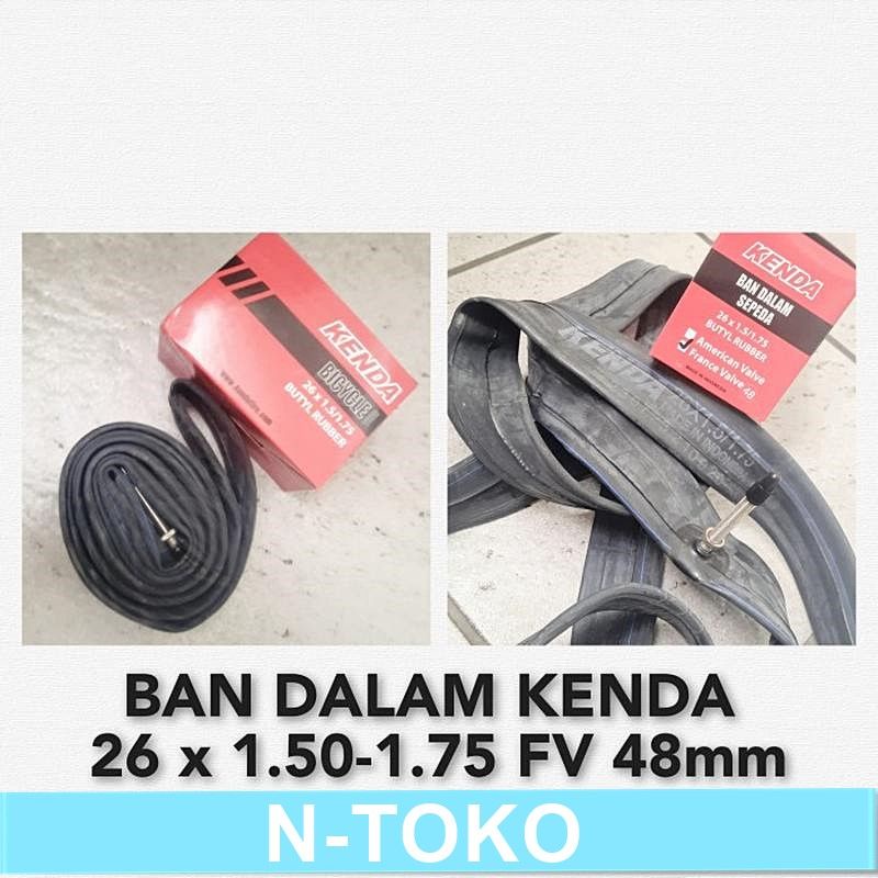 BAN DALAM KENDA 26 x 1.50-1.75 - fv 48mm Sepeda Sparepart Termurah