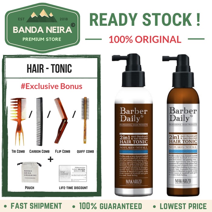 Makarizo Professional Barber Daily 2 In 1 Hair Tonic