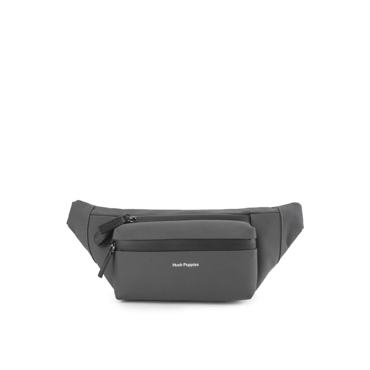 Tas Pinggang Hush Puppies Original Pria WaistBag Waist bag desain monokrom timeless untuk easy Santa