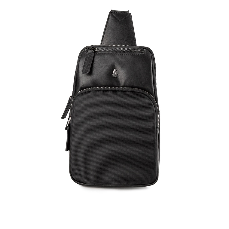 Tas Selempang Hush Puppies Original Pria Bahu 1 kantong dalam dengan resleting Kerja Branded Kekinia