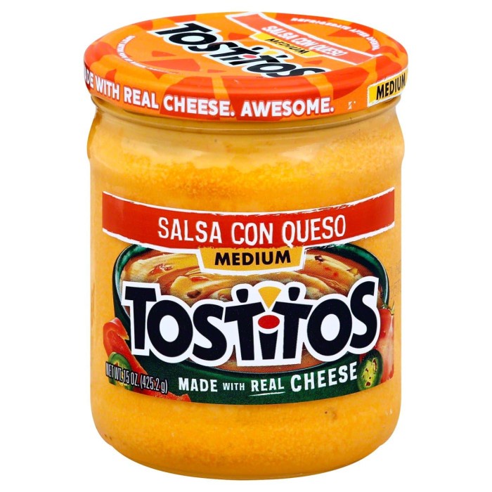 

Yuk Order! Tostitos Salsa Con Queso Medium Dip With Real Cheese 425.2Gr