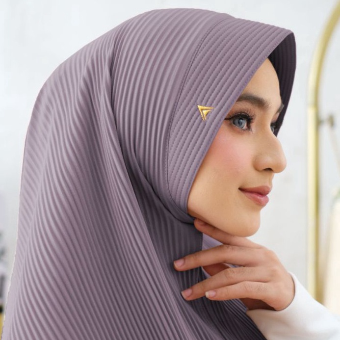 (8.J♫S♡> Jilbab Instan Bergo Maryam Hamidah Plisket Jersey Super Premium kekinian.