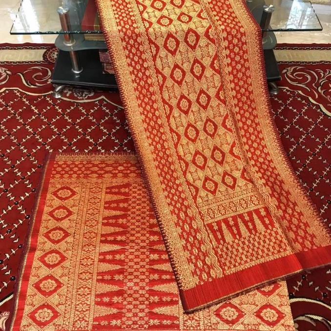 Songket Palembang Original Merah