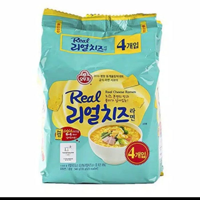 

Ottogi Real Cheese Ramen(4Pcs) 540Gram* Bestseller Mie Impor