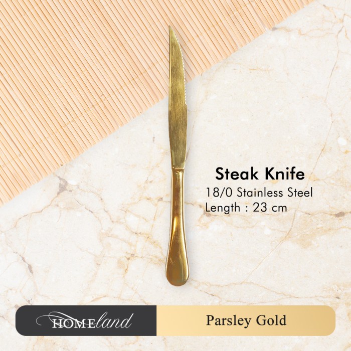 Parsley Gold Steak Knife / Pisau Makan