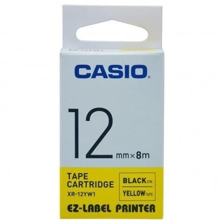 

TER-UPDATE EZ LABEL PRINTER XR-12YW1 12MM BLACK ON YELLOW TAPE LABEL CASIO #ORIGINAL