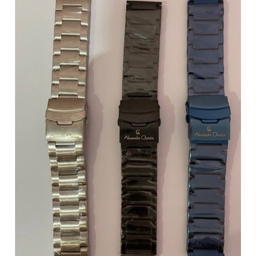 (B5C/◆> Rantai Jam Tangan Alexandre Christie 9205 AC 9205 Original Asli Stainless Rantai Jam AC 6410