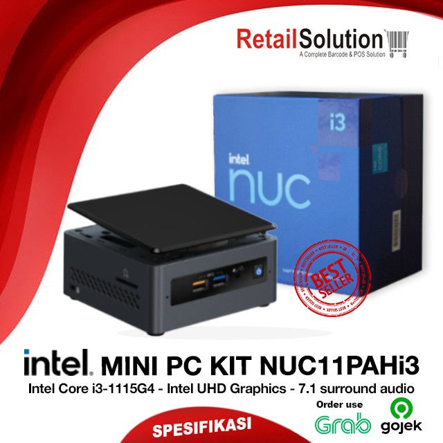 Terlaris Mini Pc Kit Barebone Intel Nuc Nuc11Pahi3 / Nuc11 Pahi3 / Nuc11Pah I3