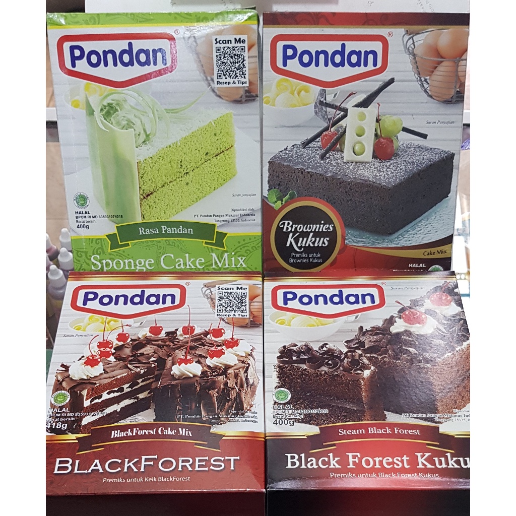 

Pondan X Pandan / Brownies Kukus / Blaforest Panggang / Blaforest Kukus 400Gram