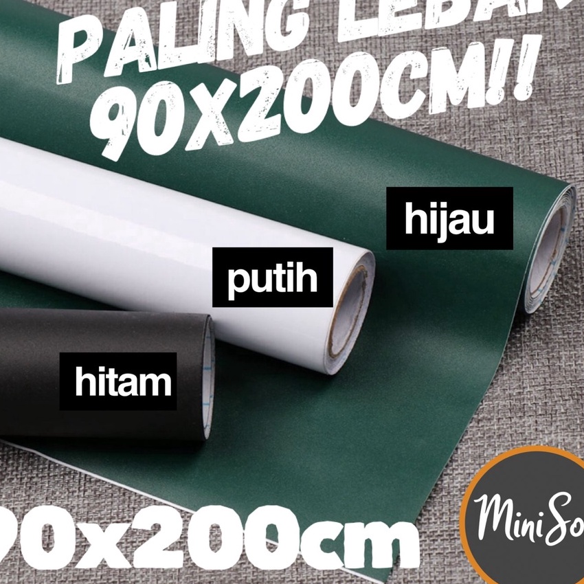 

(㊠RE.➲Z] Stiker Papan tulis Whiteboard Blackboard Spidol Kapur tempel hitam putih hijau 60 x 200 CM - 90 X 200 CM / murahh.!!