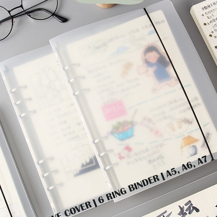 

(☎/PY❤P] [MILOLI] Buku Binder A5 A6 A7 Dove Cover Binder Notebook - E0014 - supeer.keren.!!