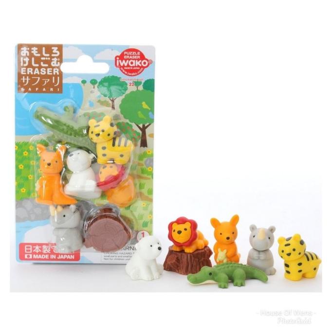 

TER-UPDATE IWAKO PUZZLE ERASER SET OMOKESHI SET 22 MADE IN JAPAN - PENGHAPUS SET #ORIGINAL