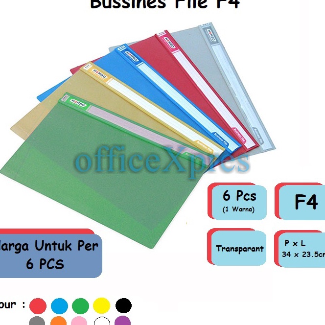 

(ご K㊖ZP] Map Dokumen / Map Plastik Business File / Map Business File H818 Hombo (6Pcs)- kekiniian.!!