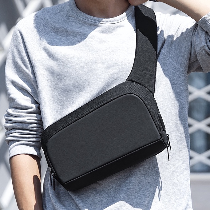 Terlaris.. Mark Ryden Tas Selempang Pria Waist Bag Sling Bag MR8893