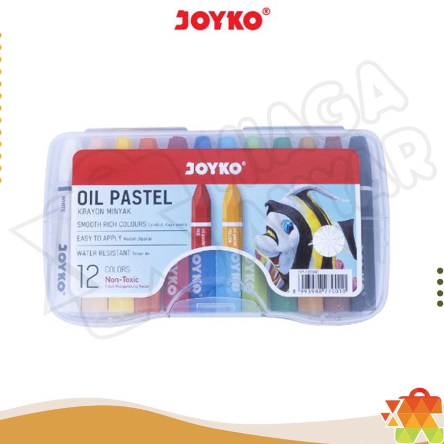 

(QL-☛✮7] JOYKO Crayon Krayon Minyak Oil Pastel 12 warna / Krayon Joyko isi 12 / Crayon Joyko 12langsung.kiirim.!!