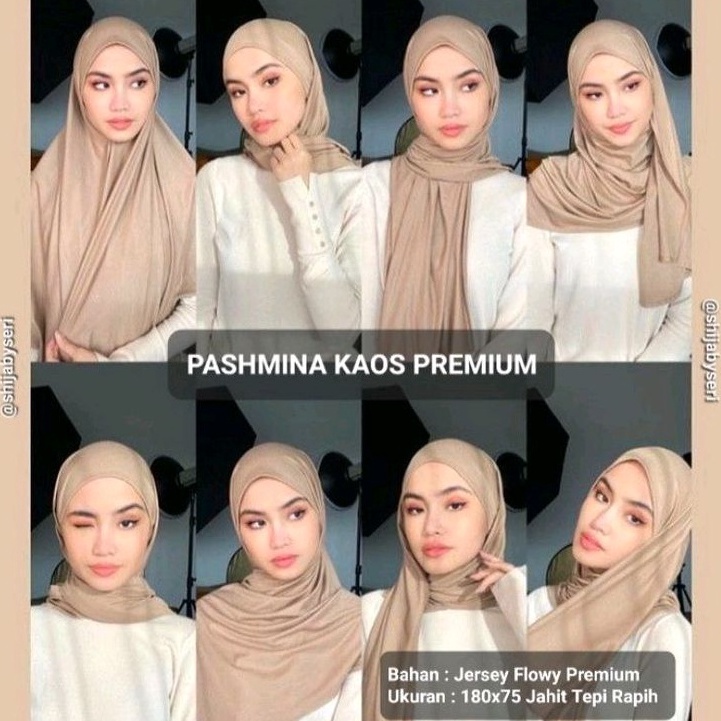 ➶ Pashmina Kaos Jersey Flowy / Pashmina Kaos Oman / Pashmina Turkey / Shawl Jersey Flowy ↸