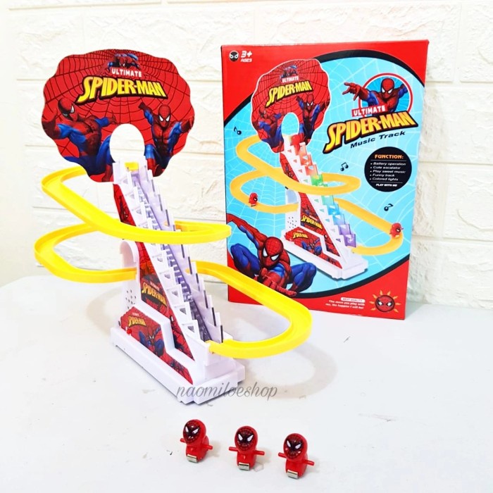 PROMO MAINAN TRACK SELUNCURAN SPIDERMAN TRACK TANGGA TERMURAH