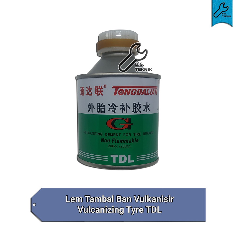 Best seller Lem Tambal Ban untuk Vulkanisir Vulcanizing Tyre TDL 200cc 59