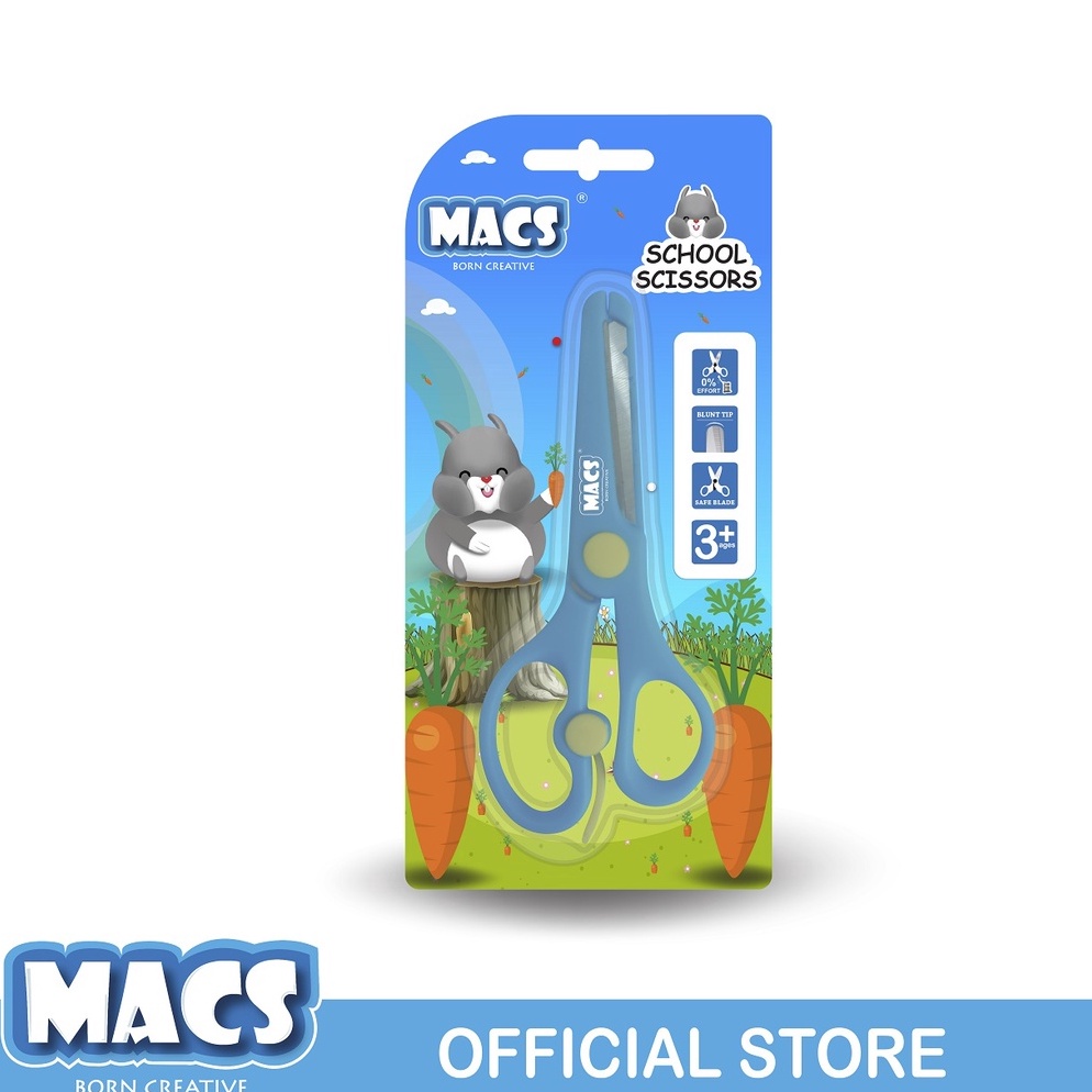 

Macs Gunting Sekolah Biru School Scissors Blue Bestseller ̿