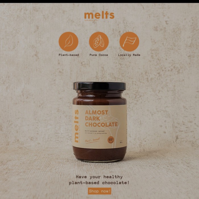 

MELTS CHOCOLATE ALMOST DARK CHOCOLATE - SELAI SEHAT