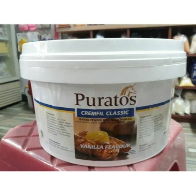 

Selai VANILLA PURATOS Cremfil Clasic / Filling Topping REPACK 1KG