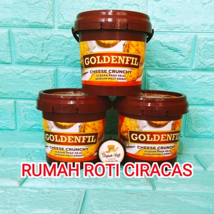 

GOLDENFIL CHEESE CRUNCHY 1KG CHESE CRUNCY 1 KG ISIAN OLEH ROTI KEJU