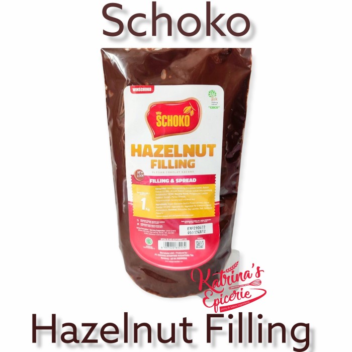 

500 GRAM SCHOKO HAZELNUT FILLING SELAI COKELAT HAZELNUT SPREAD
