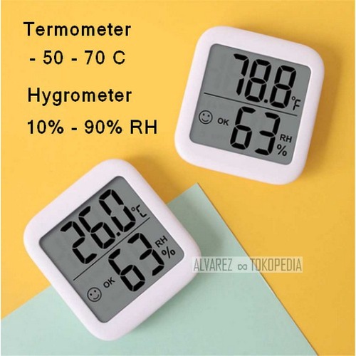 Terlaris Termometer Hygrometer Ruangan Digital / Digital Thermometer Hygrometer