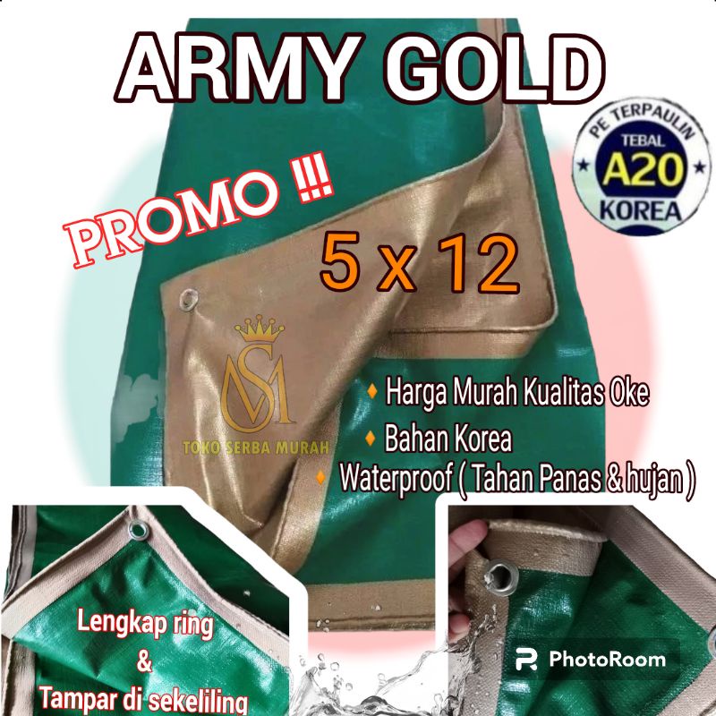 Terpal A20 5x12 UV KOREA Import, terpal terop terpal jemuran terpal kolam terpal truk dll