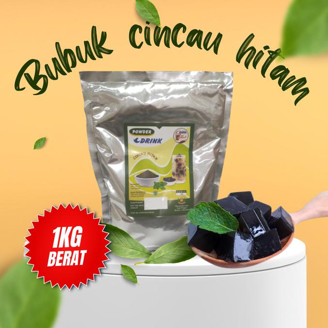 

Bubuk Cincau Hitam Kemasan 1 Kg /Bubuk Cincau Hitam Instan 1 Kg