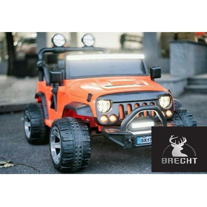 Mainan Mobil Aki Anak Pliko Jeep Rubicon Pk 1908N