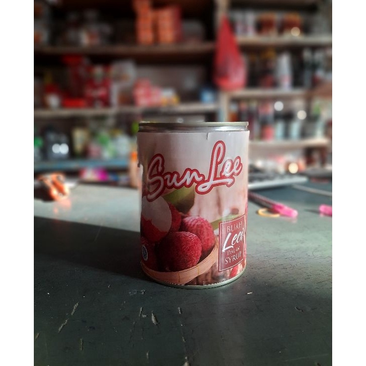 

Readystock lychees in syrup leci kaleng