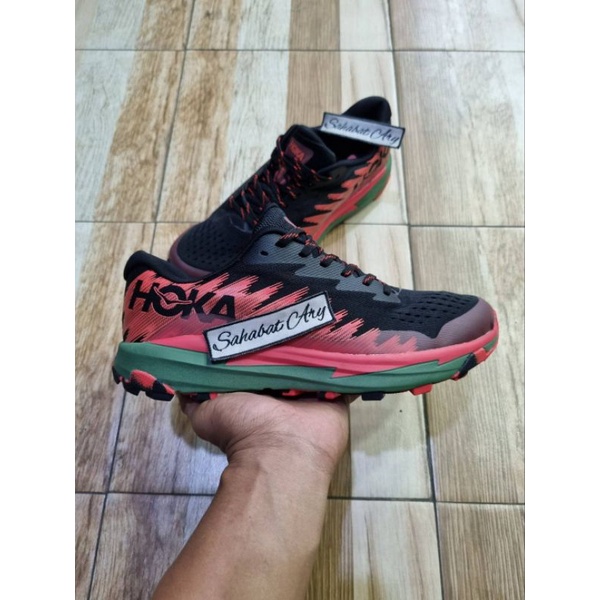 Sepatu Hoka One One Torrent 3 Black Thyme Fiesta