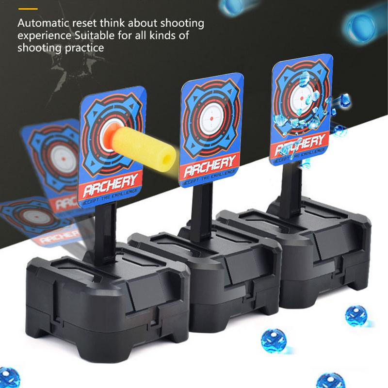 Auto-Reset Electric Target For Nerf Toys For NerfGel BeadsGun Toy Parts High Precision Scoring Pract