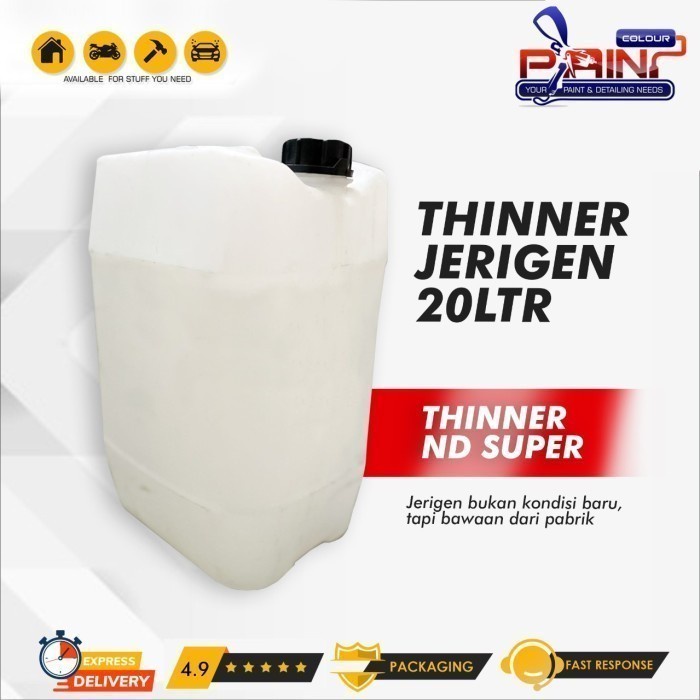 Thinner Nd Super Jerigen 20 Liter Kemasan Jerigen Pengencer Cat Dll Bestseller Thinner