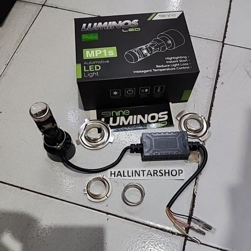 Lunos Led Mp1S Lampu Depan Motor Universal H6 H4 H7 Beat,Scoopy,O,Fino, Vixion,Cb150R,Megapro,Versa,