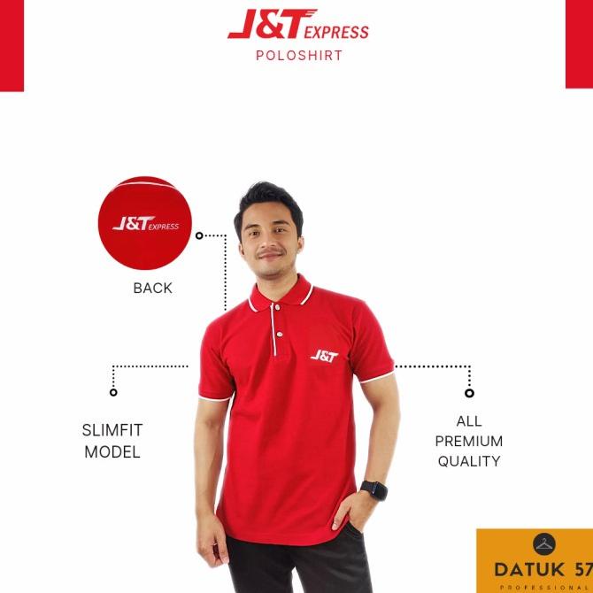 Best Seller International Quality : Seragam Kaos Polo Shirt Jnt J&T Express Berkualitas