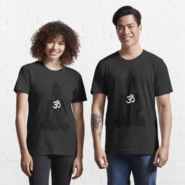 Baju Kaos Simple Buddha with Hindu Om Symbol