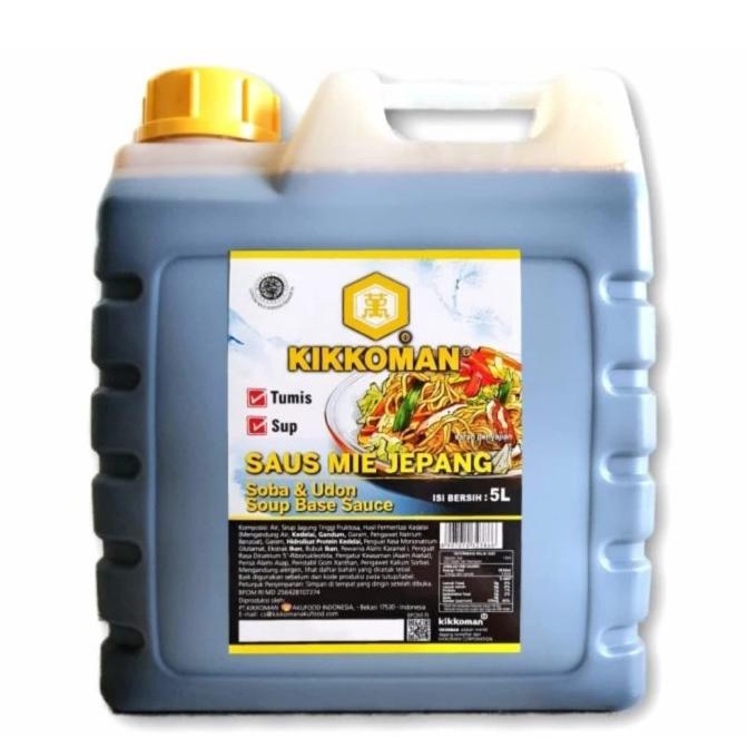 

Kikkoman Soba Shoyu ( Saus Mie Jepang) HALAL Jerigen 5L