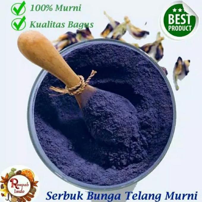 

powder serbuk tepung bubuk bunga telang teh bubuk telang isi 50 grm